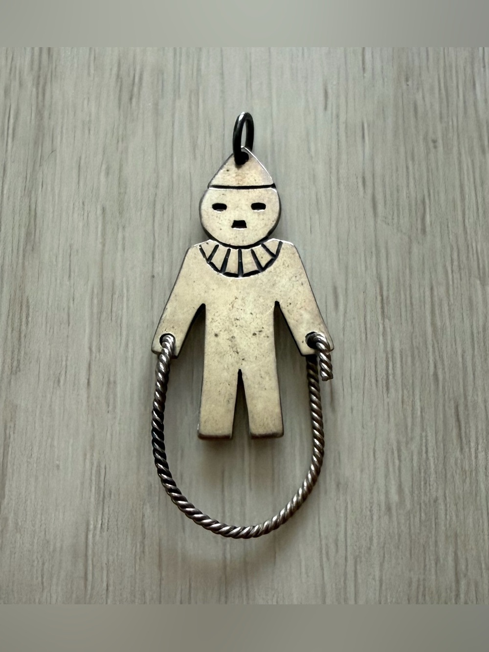 Rare Retired James Avery Sterling Silver 925 Gnome Charm Holder Uncut Loop